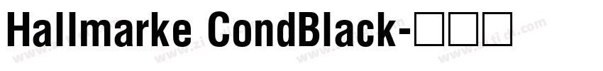 Hallmarke CondBlack字体转换